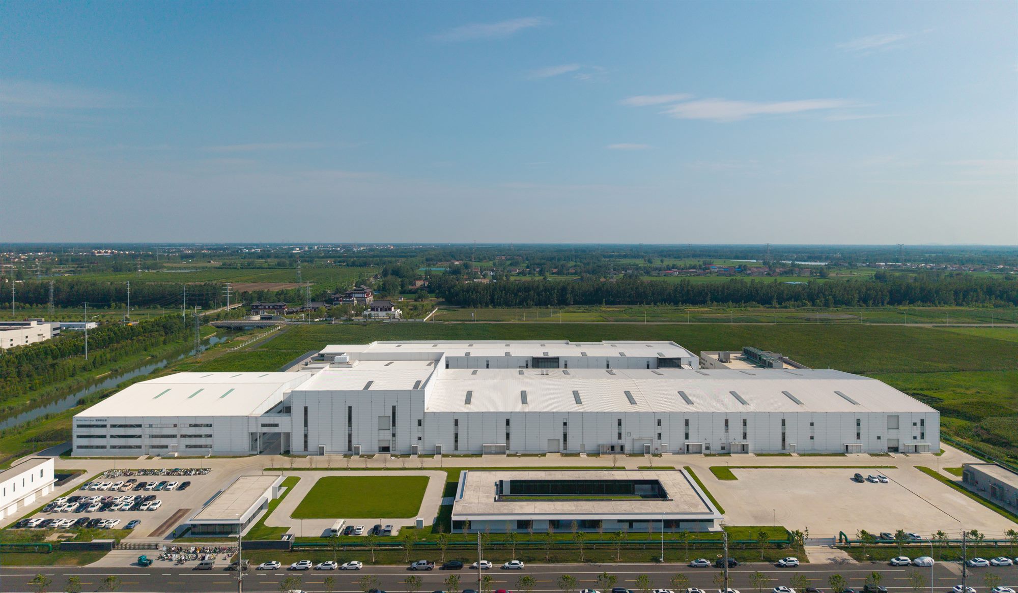 Aerial view of the Shihlien New Energy battery plant, Suqian, Jiangsu