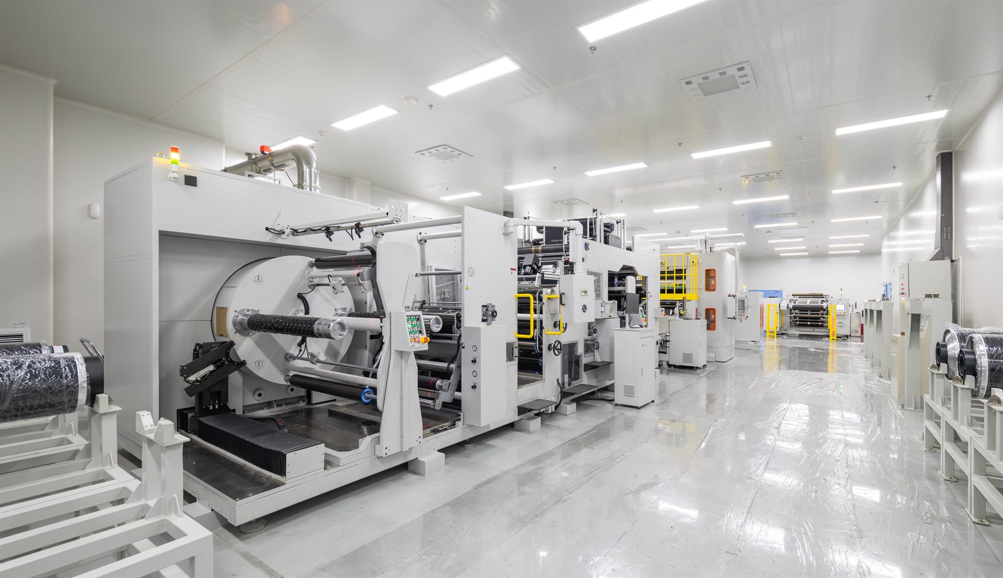 Clean-room production line for LFP batteries, Shihlien New Energy plant